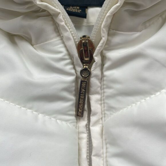 WeatherProof Puffer Vest Women's Sz S Zip Pockets Ivory Full Zip - Picture 6 of 8